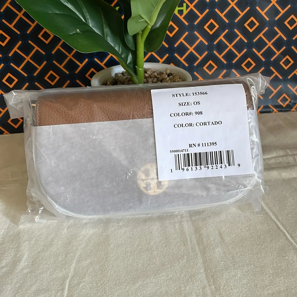 New✨ Tory Burch chelsea pebbled crossbody bag (brown) - Picture 14 of 15